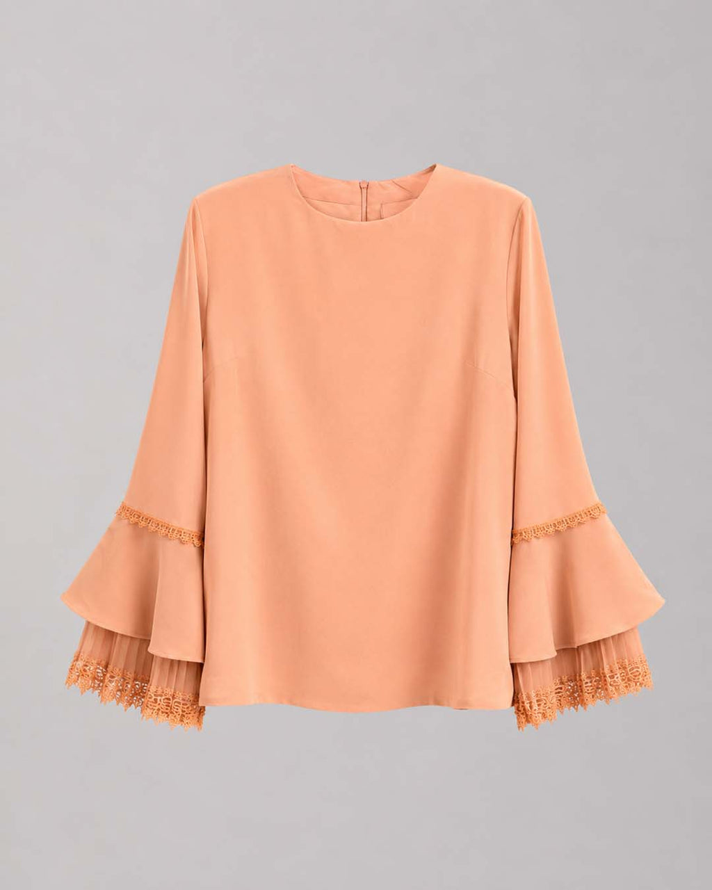 Women Peach Color Short Top Match Outfits By Gohar