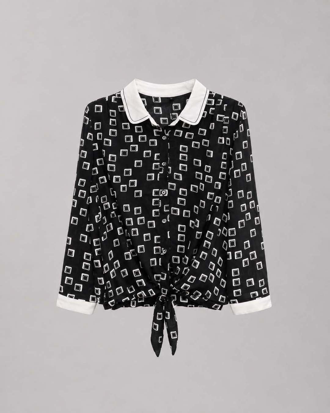 Geometry Design Short Top Match Outfits By Gohar