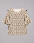 Multi Geometry Short Top Match Outfits By Gohar