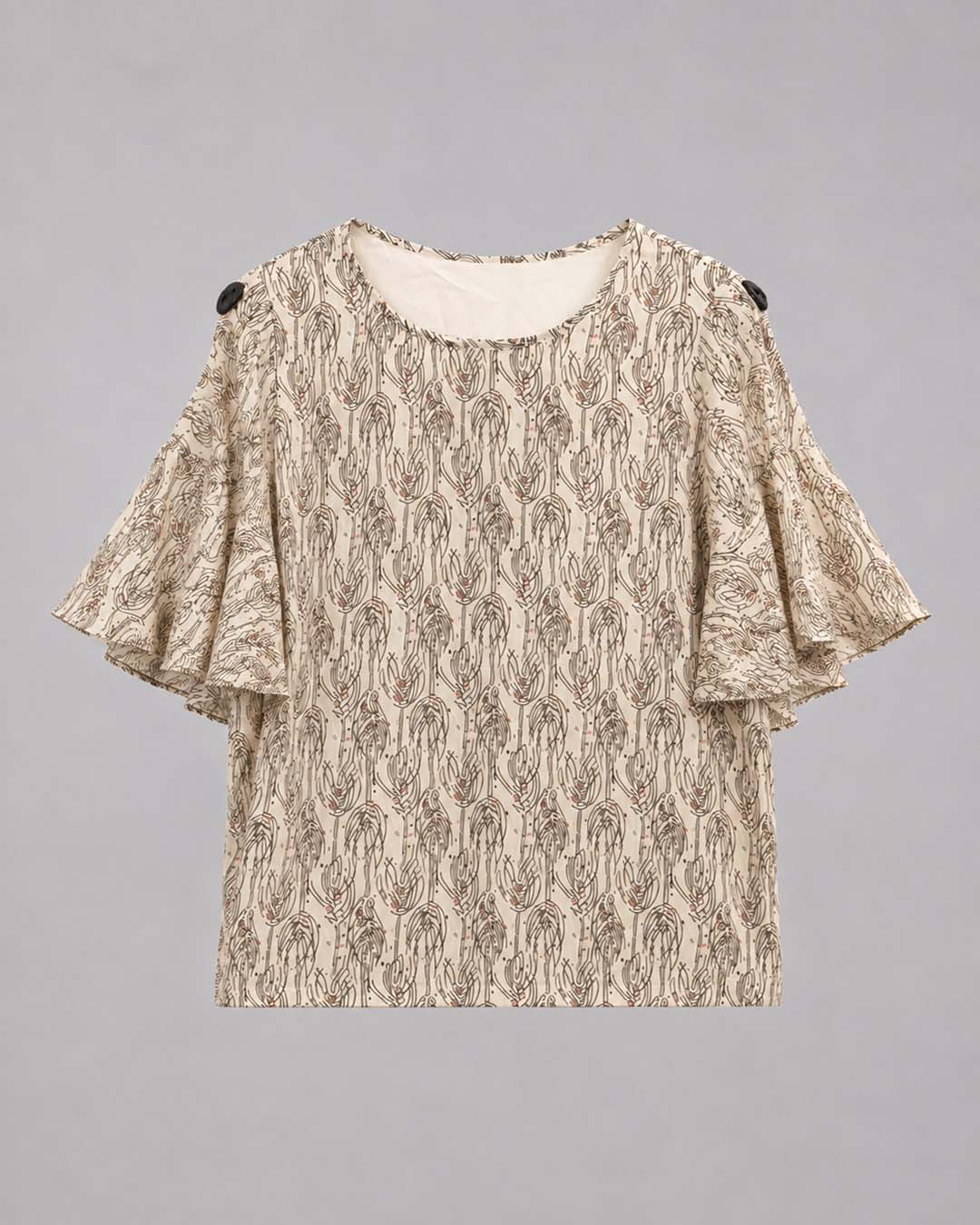 Multi Geometry Short Top Match Outfits By Gohar