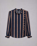 Strip Design Short Top Match Outfits By Gohar