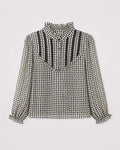 Patterned Long-Sleeve Top Match Outfits By Gohar