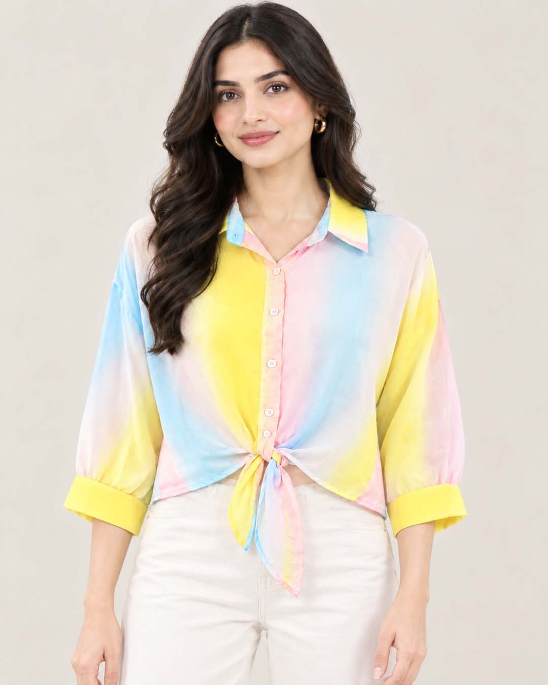 Pastel Rainbow Gradient Top Match Outfits By Gohar