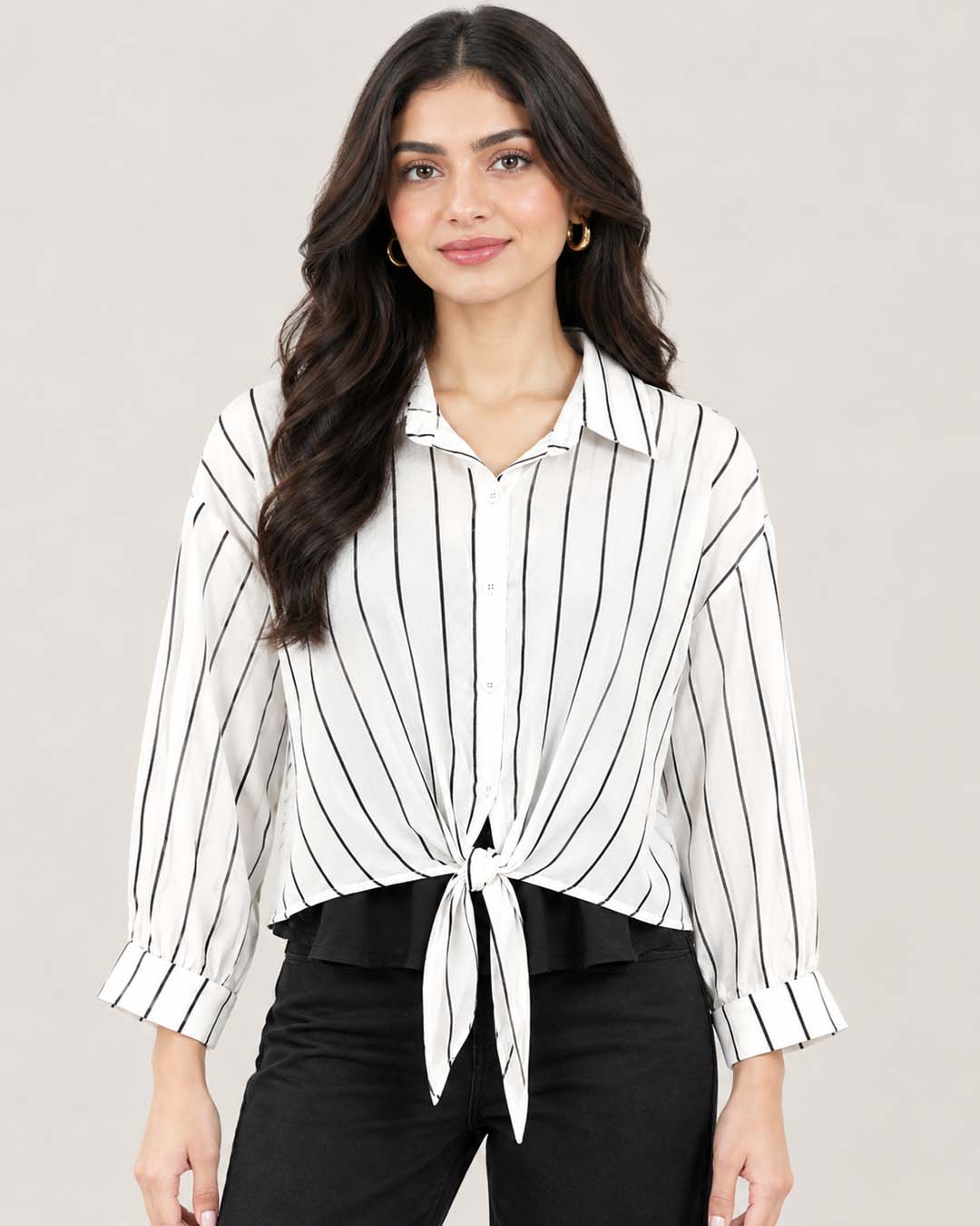 White Button-Down Shirt Match Outfits By Gohar