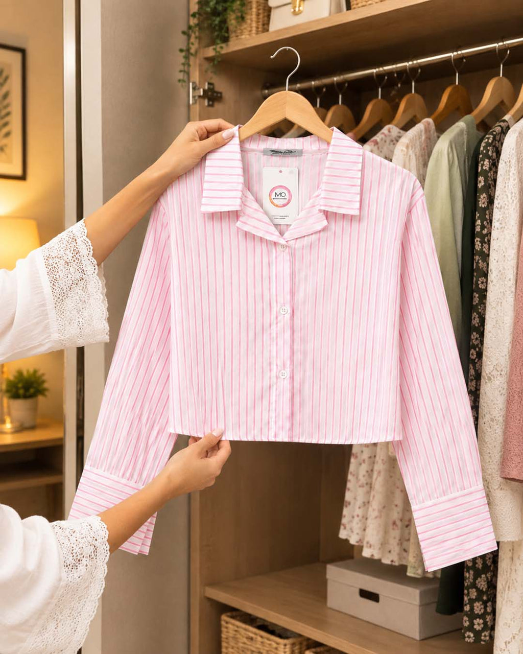 Stripe Crop Shirt Match Outfits By Gohar
