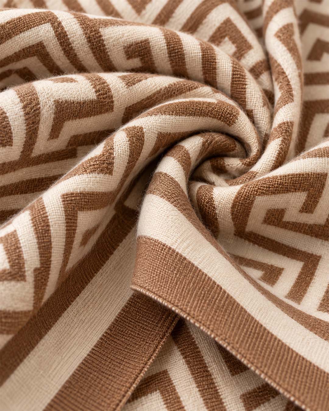 Premium Woolen Geometry Style Shawls Match Outfits By Gohar