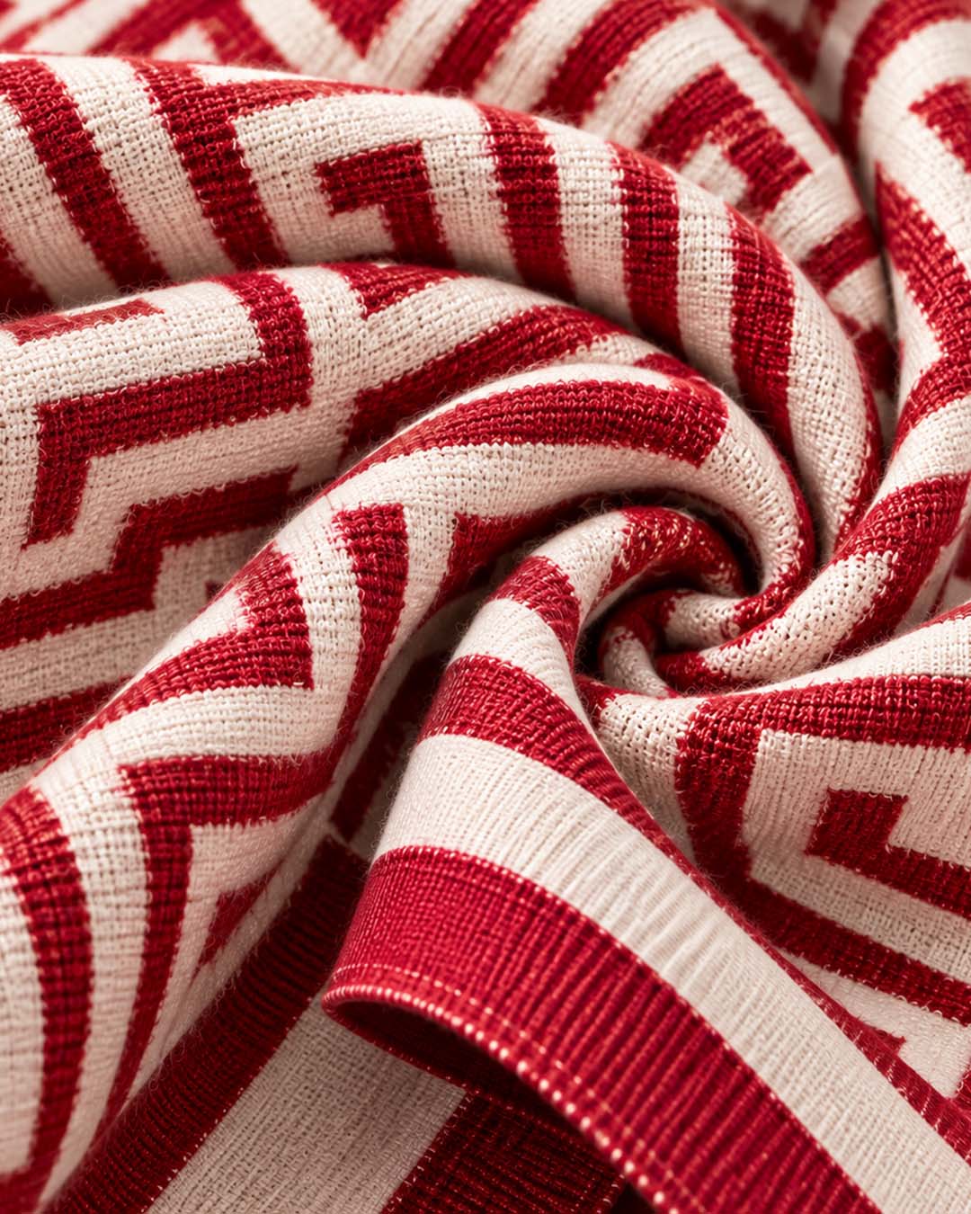 Premium Woolen Geometry Shawl 2 Match Outfits By Gohar